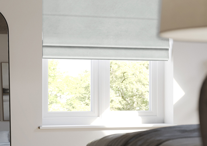 Odessa Velvet, Silver - Roman Blind - Image 5